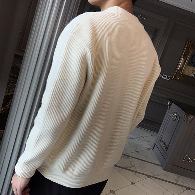 Claudio Cable Knit Quarter-Zip | EMPRESS BLANC™
