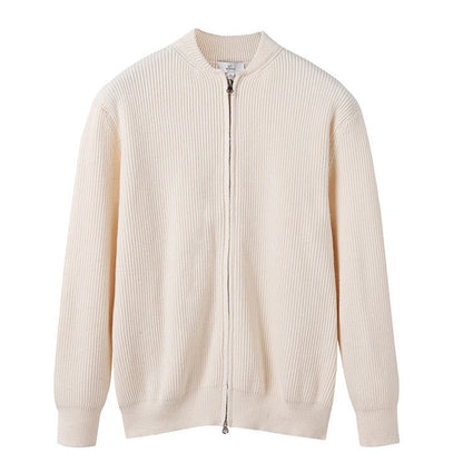 Claudio Cable Knit Quarter-Zip | EMPRESS BLANC™